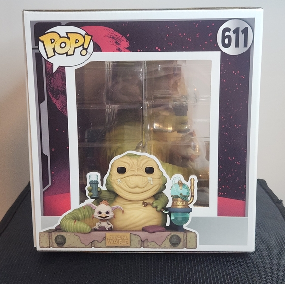 Funko Pop Jabba the Hut & Salacious B. Crumb #611 Star Wars - Picture 3 of 6